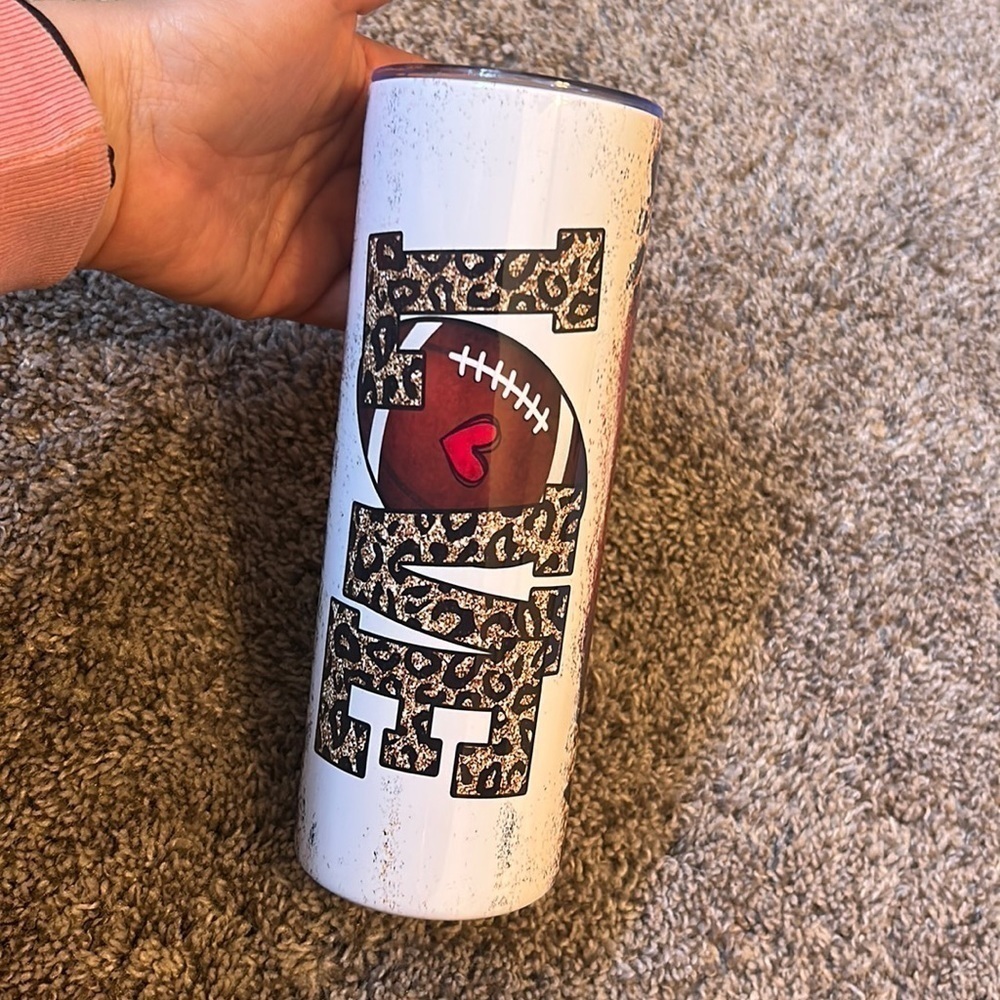 Football Leopard 20 OZ Tumbler